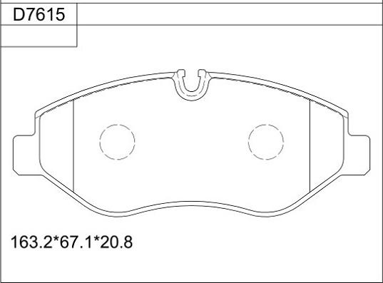 Asimco KD7615 - Гальмівні колодки, дискові гальма avtolavka.club