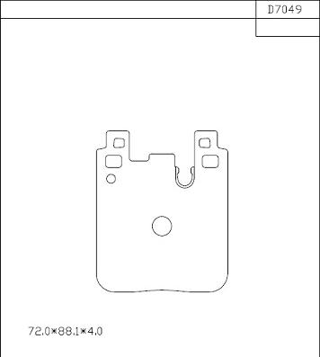 Asimco KD7049 - Гальмівні колодки, дискові гальма avtolavka.club