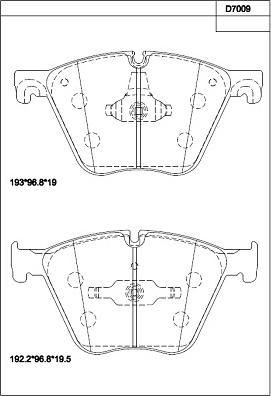 Asimco KD7009 - Гальмівні колодки, дискові гальма avtolavka.club