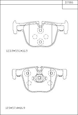 Asimco KD7006 - Гальмівні колодки, дискові гальма avtolavka.club