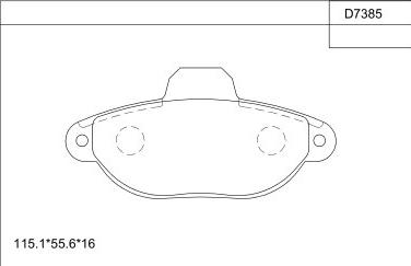 Asimco KD7385 - Гальмівні колодки, дискові гальма avtolavka.club