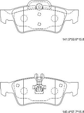 Asimco KD7741 - Гальмівні колодки, дискові гальма avtolavka.club