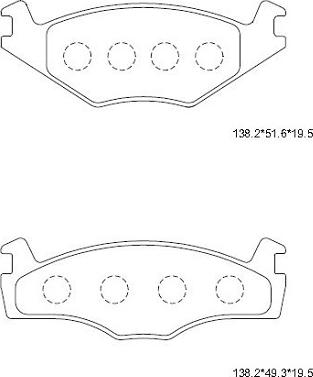 Asimco KD7756 - Гальмівні колодки, дискові гальма avtolavka.club