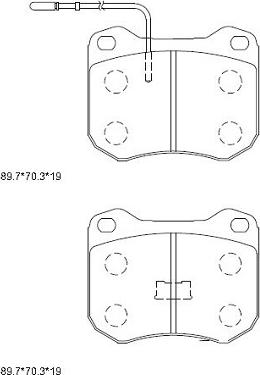 Asimco KD7768 - Гальмівні колодки, дискові гальма avtolavka.club