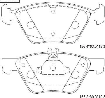 Asimco KD7762 - Гальмівні колодки, дискові гальма avtolavka.club