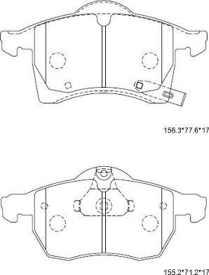 Holden 1605957 - Гальмівні колодки, дискові гальма avtolavka.club