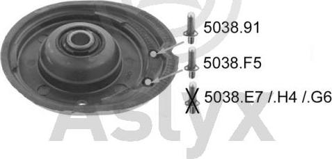 Aslyx AS-202484 - Опора стійки амортизатора, подушка avtolavka.club