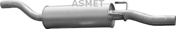 Asmet 02.057 - Середній глушник вихлопних газів avtolavka.club