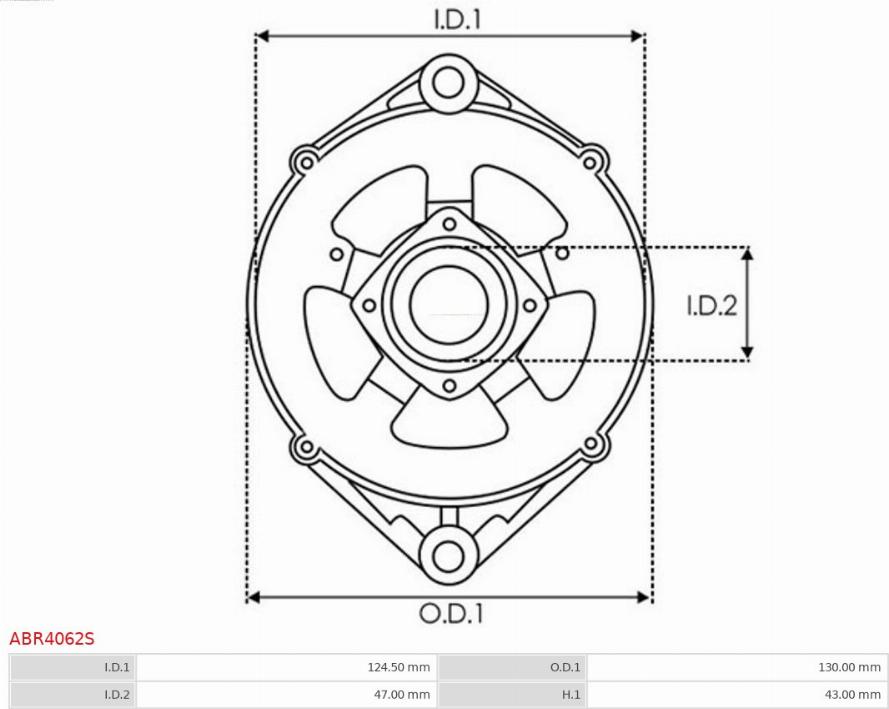 AS-PL ABR4062S - Bracket, alternator drive flange avtolavka.club