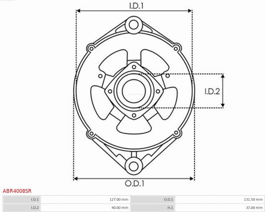 AS-PL ABR4008SR - Bracket, alternator drive flange avtolavka.club