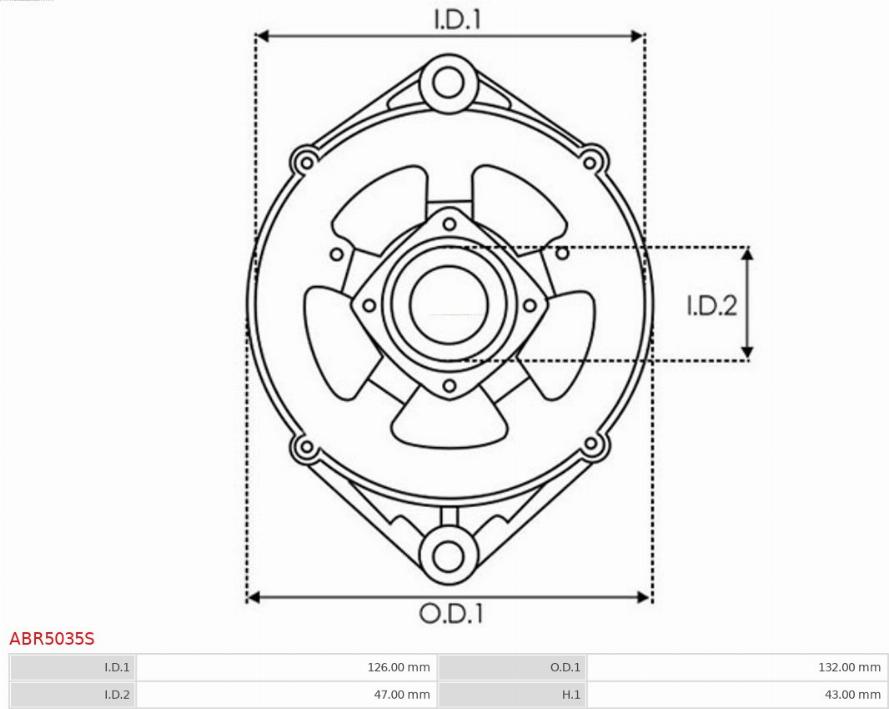 AS-PL ABR5035S - Bracket, alternator drive flange avtolavka.club