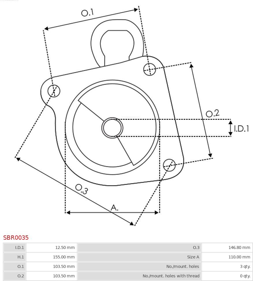 AS-PL SBR0035 - Кришка стартера, карбюратор avtolavka.club