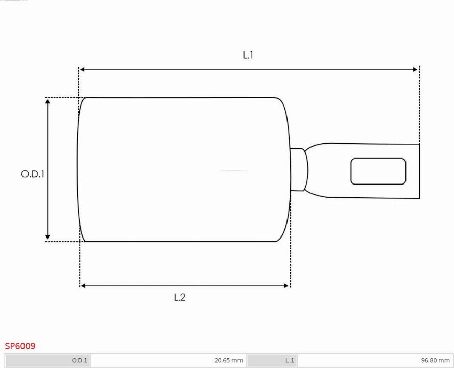 AS-PL SP6009 - Ремкомплект, стартер avtolavka.club