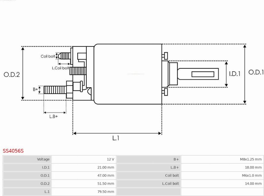 AS-PL SS4056S - Тягове реле, стартер avtolavka.club