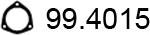 ASSO 99.4015 - Прокладка, труба вихлопного газу avtolavka.club