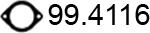 ASSO 99.4116 - Прокладка, труба вихлопного газу avtolavka.club