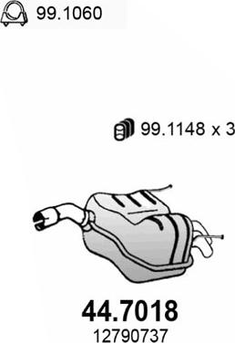 ASSO 44.7018 - Глушник вихлопних газів кінцевий avtolavka.club