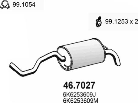 ASSO 46.7027 - Глушник вихлопних газів кінцевий avtolavka.club