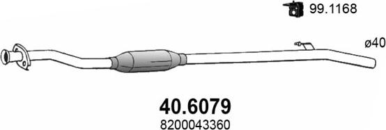 ASSO 40.6079 - Середній глушник вихлопних газів avtolavka.club