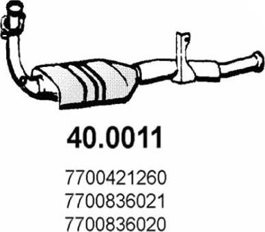 ASSO 40.0011 - Каталізатор avtolavka.club