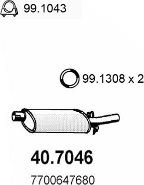 ASSO 40.7046 - Глушник вихлопних газів кінцевий avtolavka.club