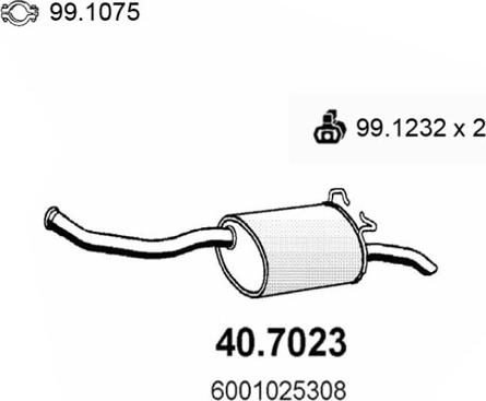 ASSO 40.7023 - Глушник вихлопних газів кінцевий avtolavka.club