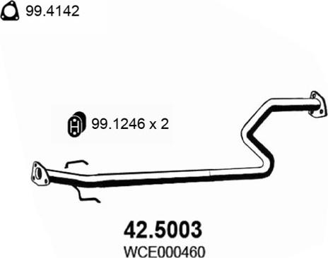 ASSO 42.5003 - Труба вихлопного газу avtolavka.club