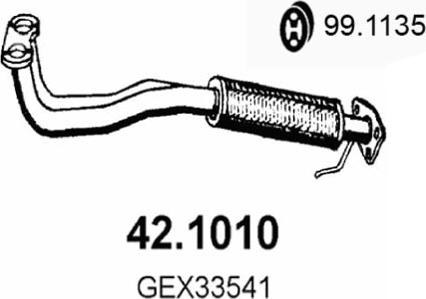 ASSO 42.1010 - Труба вихлопного газу avtolavka.club