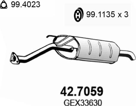 ASSO 42.7059 - Глушник вихлопних газів кінцевий avtolavka.club