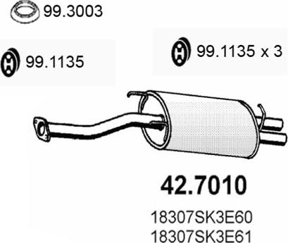 ASSO 42.7010 - Глушник вихлопних газів кінцевий avtolavka.club