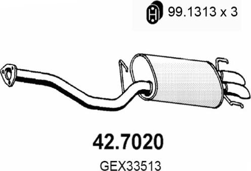 ASSO 42.7020 - Глушник вихлопних газів кінцевий avtolavka.club