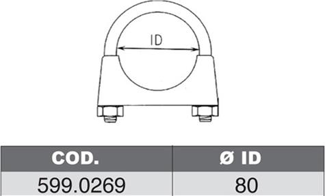 ASSO 599.0269 - Монтажний комплект, глушитель avtolavka.club