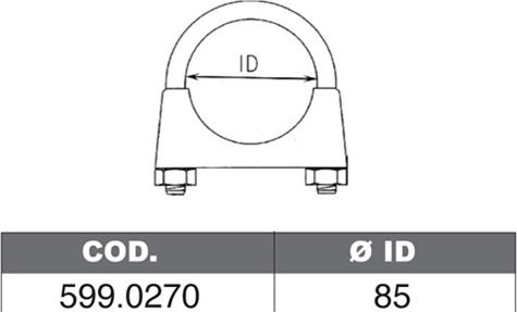 ASSO 599.0270 - Монтажний комплект, глушитель avtolavka.club