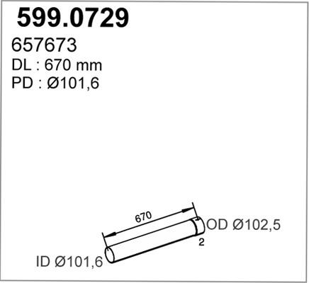 ASSO 599.0729 - Монтажний комплект, глушитель avtolavka.club