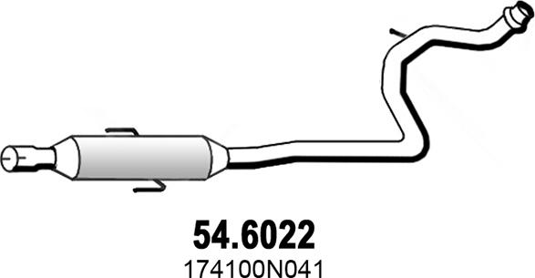 ASSO 54.6022 - Середній глушник вихлопних газів avtolavka.club