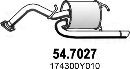 ASSO 54.7027 - Глушник вихлопних газів кінцевий avtolavka.club