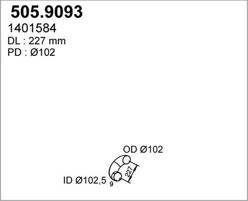 ASSO 505.9093 - Труба вихлопного газу avtolavka.club