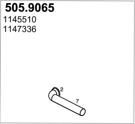 ASSO 505.9065 - Труба вихлопного газу avtolavka.club