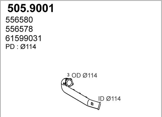 ASSO 505.9001 - Труба вихлопного газу avtolavka.club