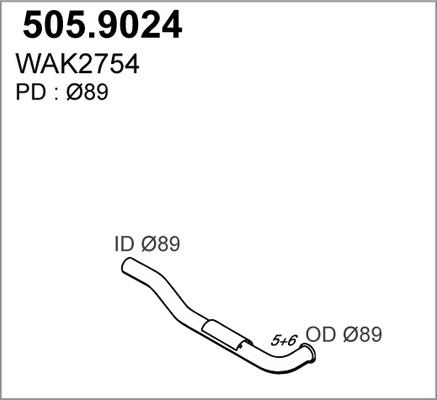 ASSO 505.9024 - Труба вихлопного газу avtolavka.club