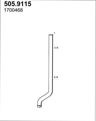 ASSO 505.9115 - Труба вихлопного газу avtolavka.club