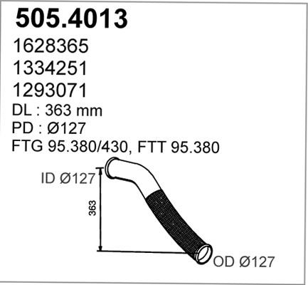 ASSO 505.4013 - Гофрована труба вихлопна система avtolavka.club