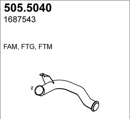 ASSO 505.5040 - Труба вихлопного газу avtolavka.club
