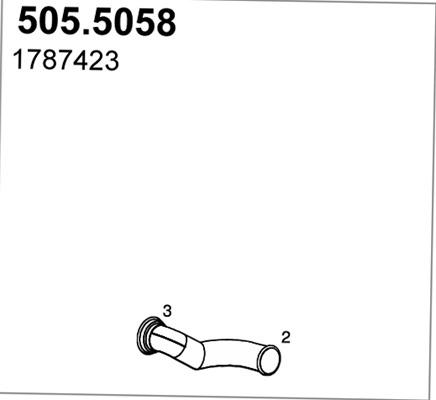 ASSO 505.5058 - Труба вихлопного газу avtolavka.club