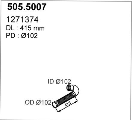 ASSO 505.5007 - Труба вихлопного газу avtolavka.club