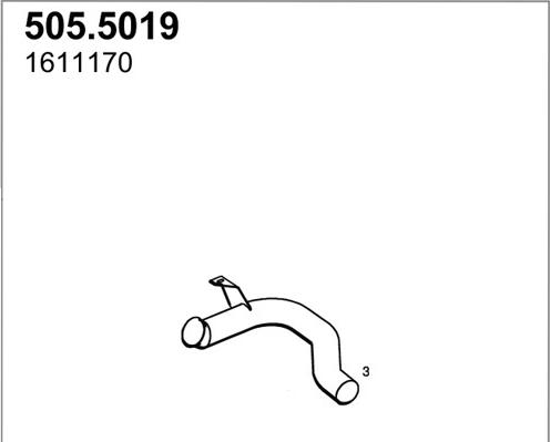 ASSO 505.5019 - Труба вихлопного газу avtolavka.club
