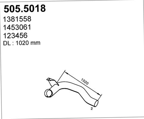 ASSO 505.5018 - Труба вихлопного газу avtolavka.club