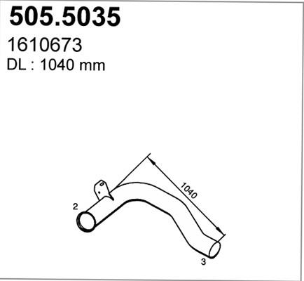 ASSO 505.5035 - Труба вихлопного газу avtolavka.club