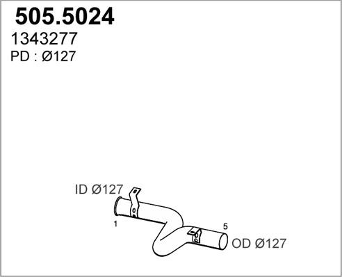 ASSO 505.5024 - Труба вихлопного газу avtolavka.club