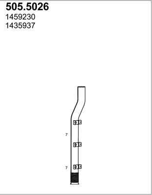 ASSO 505.5026 - Труба вихлопного газу avtolavka.club